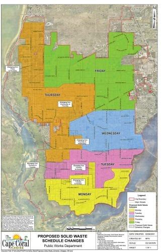 cape coral trash pickup this week|Trash pickup day to change for some Cape households.